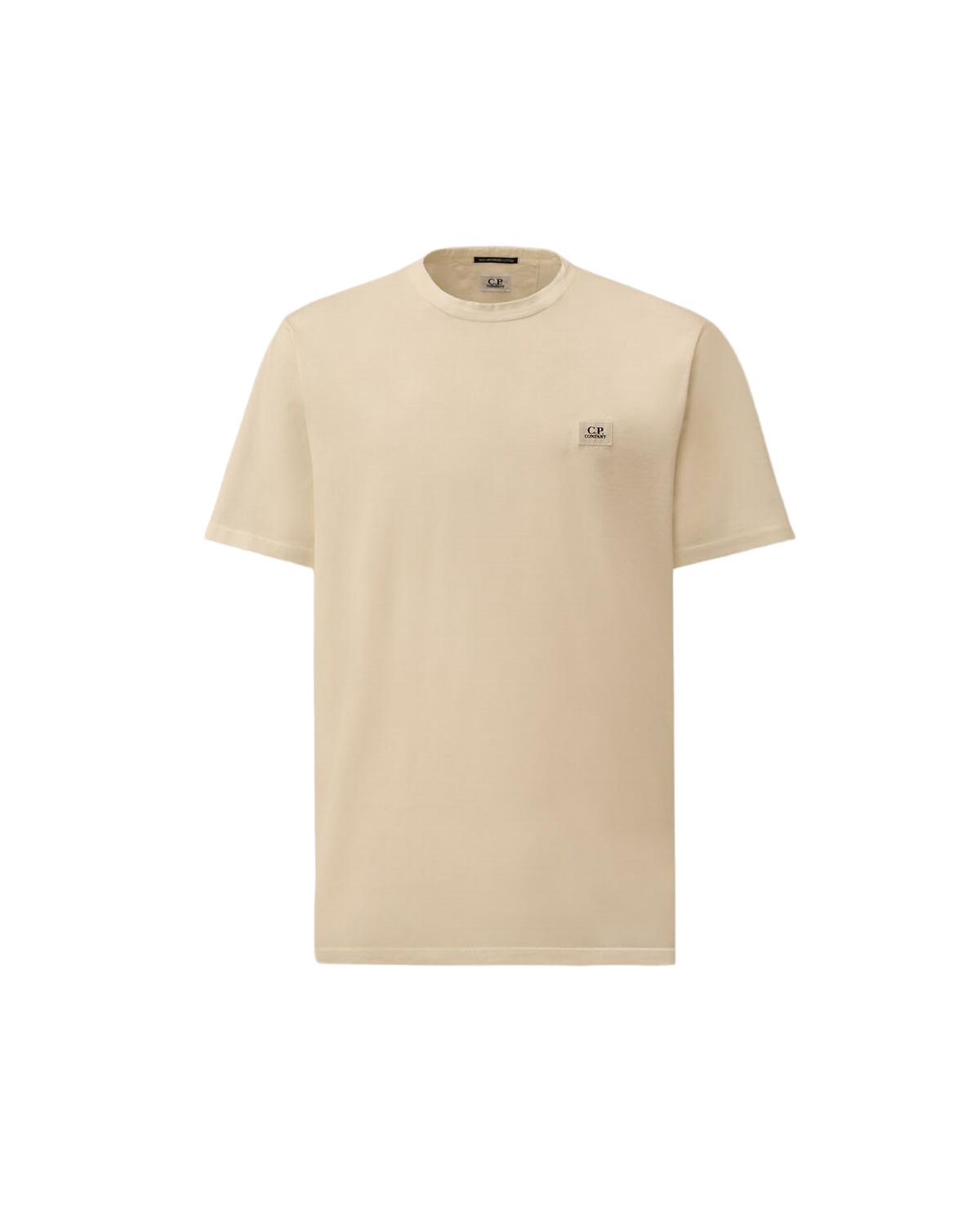 TEE SHIRT CP.COMPANY 113 A  103 MERCERISE BLANC