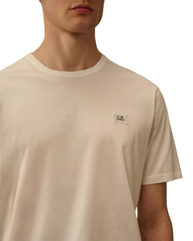TEE SHIRT CP.COMPANY 113 A  103 MERCERISE BLANC