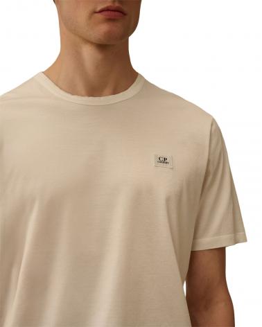 TEE SHIRT CP.COMPANY 113 A  103 MERCERISE BLANC