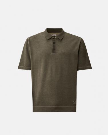 POLO CP.COMPANY CREPE DOUBLE  DYED KN204 921 GUNMETAL GRIS