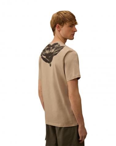 TEE SHIRT C.P COMPANY 725A 904 BEIGE GOOGLE T-SHIRT 