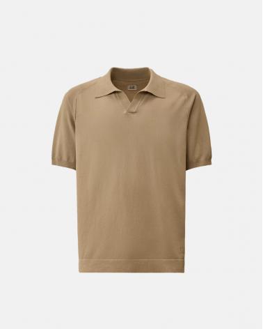 Polo CP COMPANY Collar Coton crepe MKN104  904 DOVE Beige