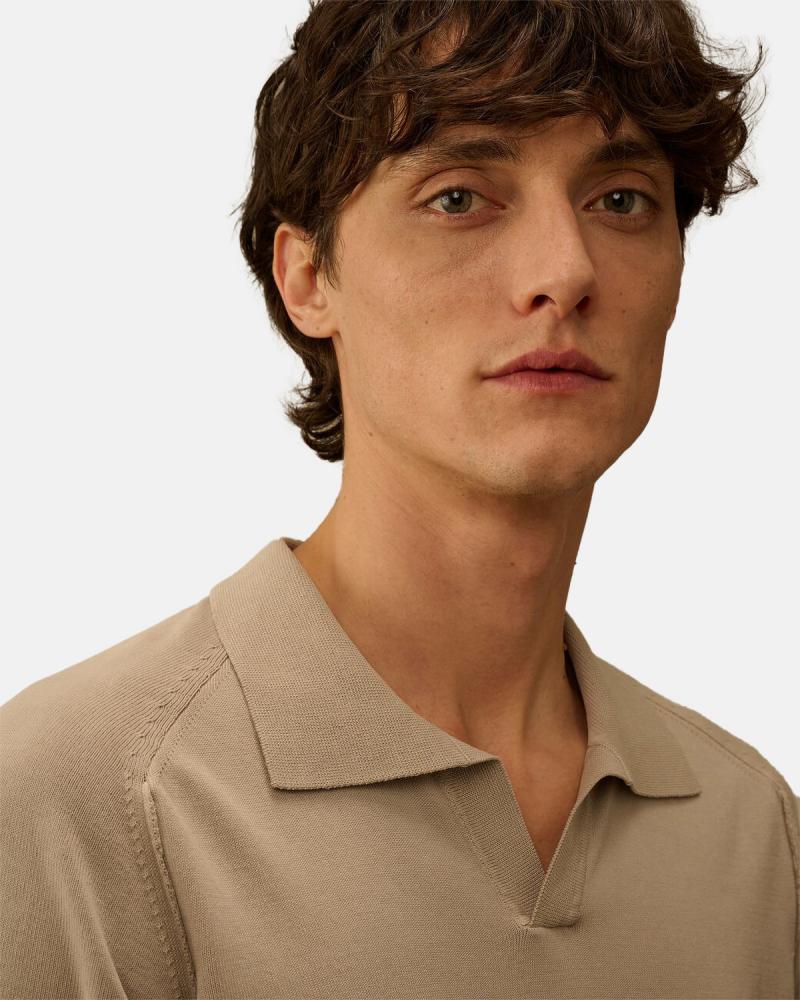 Polo CP COMPANY Collar Coton crepe MKN104  904 DOVE Beige