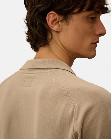Polo CP COMPANY Collar Coton crepe MKN104  904 DOVE Beige