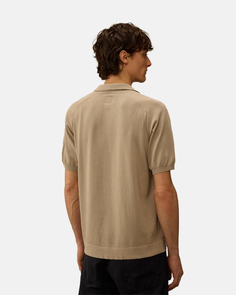 Polo CP COMPANY Collar Coton crepe MKN104  904 DOVE Beige