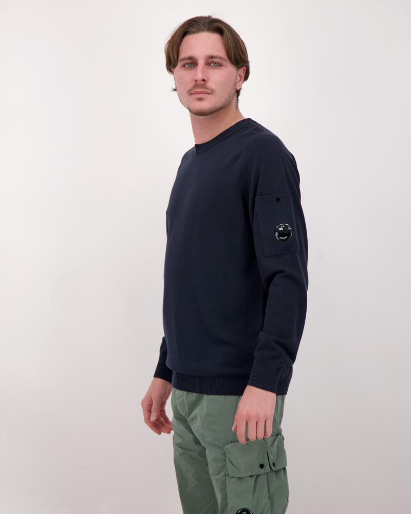 MAILLE COL ROND MKN105A 888 CREPE COTON MARINE