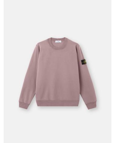 SWEAT STONE ISLAND 6100060 008F ORGANIC COTTON FLEECE  610051 PURPLE GREY  VIOLET