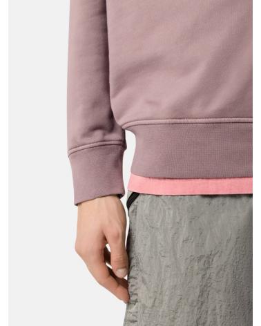 SWEAT STONE ISLAND 6100060 008F ORGANIC COTTON FLEECE  610051 PURPLE GREY  VIOLET