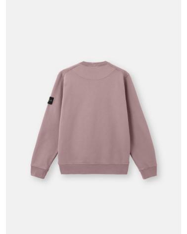 SWEAT STONE ISLAND 6100060 008F ORGANIC COTTON FLEECE  610051 PURPLE GREY  VIOLET