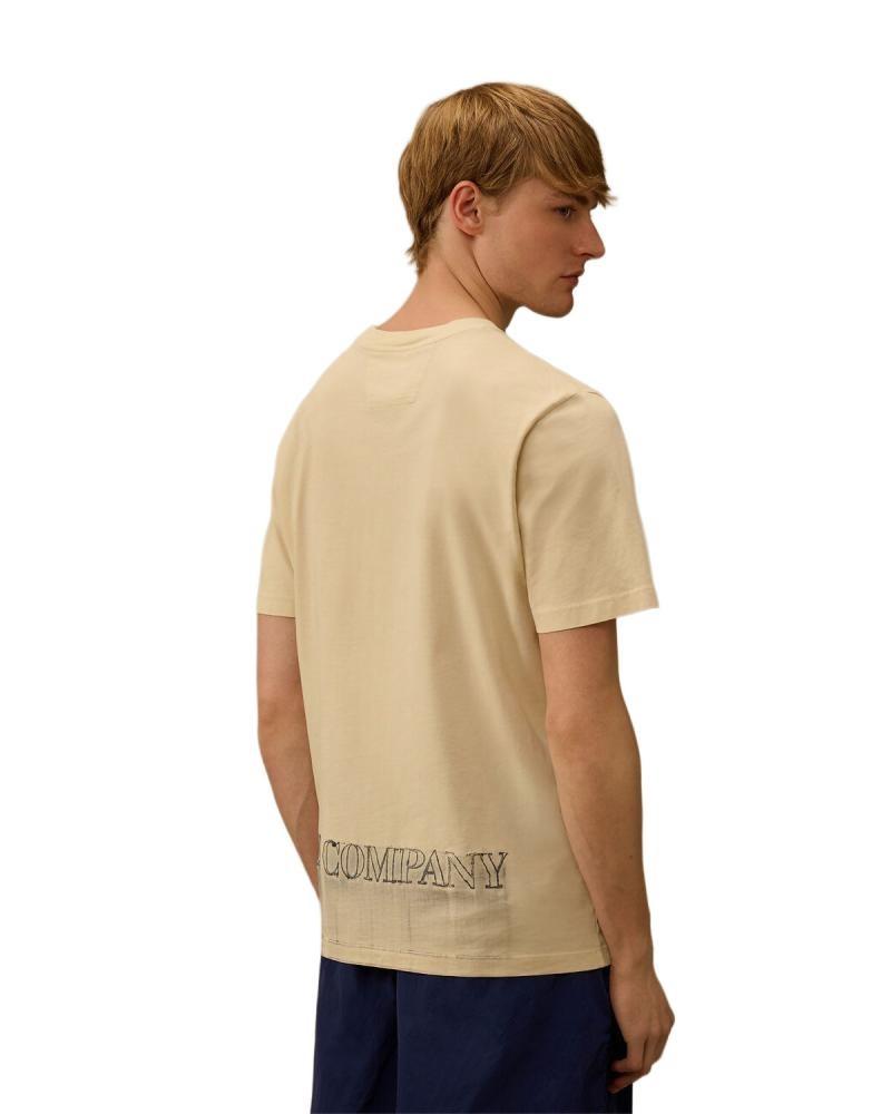 TEE SHIRT CP COMPANY S292 114  FROZEN  BEIGE