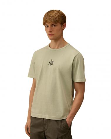 Tee Shirt CP COMPANY 215A  804 Mysty blue  Vert Clair 