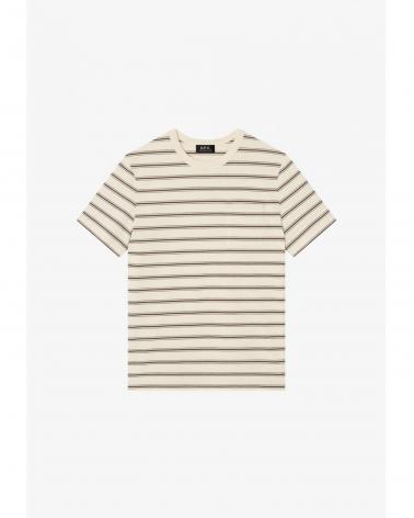TEE SHIRT A.P.C.RAYE ÈCRU 