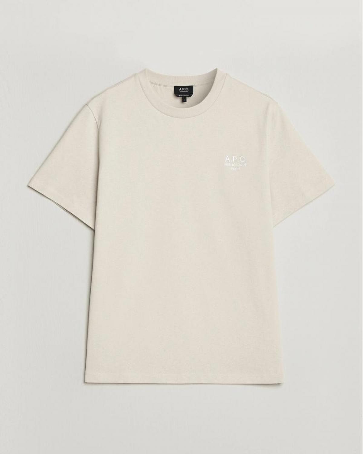 TEE SHIRT A.P.C.RUE MADAME ECRU 