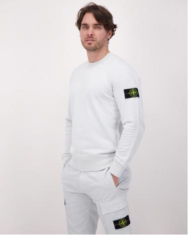 SWEAT STONE ISLAND 6100060 0041 ORGANIC COTTON FLEECE  610051 CIEL 