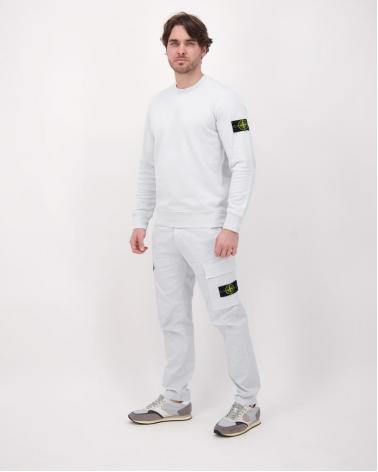 SWEAT STONE ISLAND 6100060 0041 ORGANIC COTTON FLEECE  610051 CIEL 