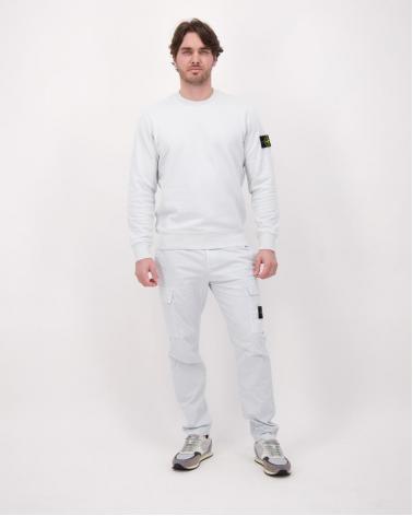 SWEAT STONE ISLAND 6100060 0041 ORGANIC COTTON FLEECE  610051 CIEL 