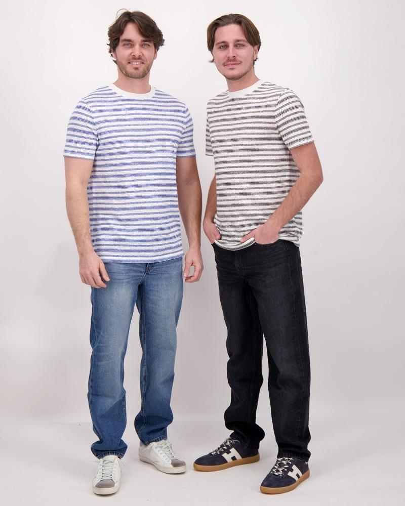 TEE SHIRT A.P.C.RAYURE CIEL 