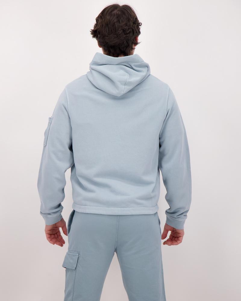 SWEAT CP.COMPANY ZIP HOODED SS039A 809 CIEL 