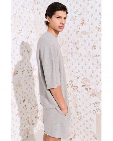 Sweat American Vintage M/Courtes Gris Chiné 