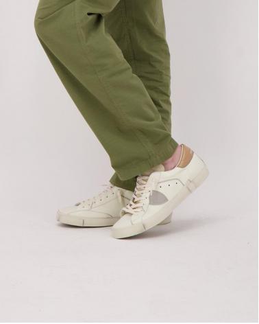 PHILIPPE MODEL PRSX VZ01  CUIR LAIT/MUD NATUREL