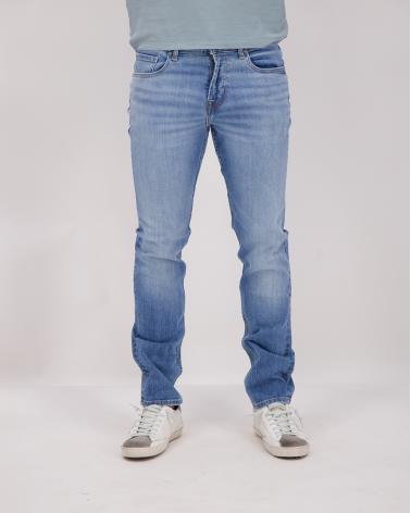 JEAN 7 ALL FOR MANKIND SLIMMY RAINCLOUD DENIM CLAIR