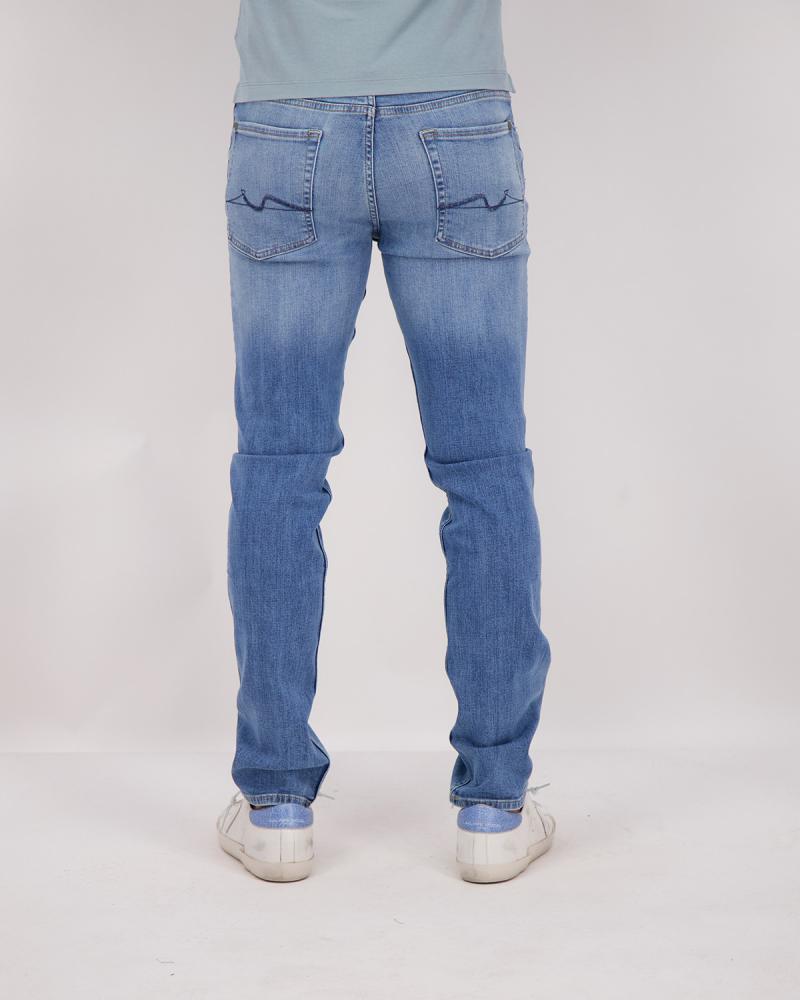 JEAN 7 ALL FOR MANKIND SLIMMY RAINCLOUD DENIM CLAIR
