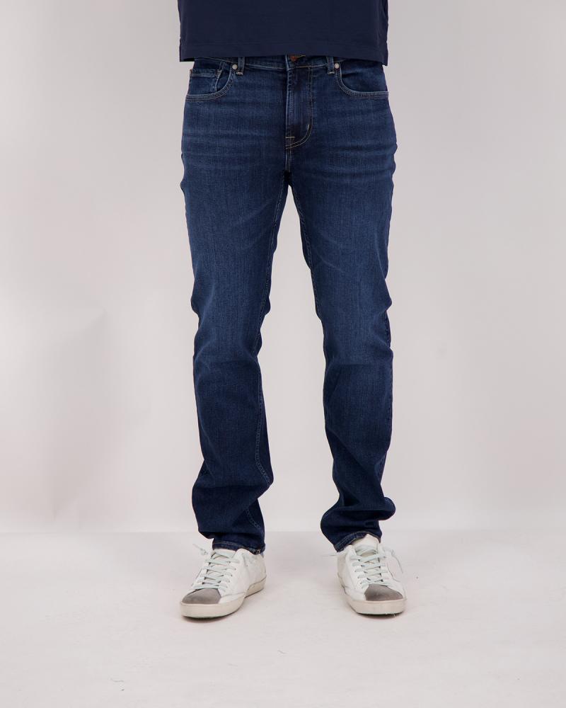 JEAN 7 ALL FOR MANKIND SLIMMY MIRROR DENIM BLEU