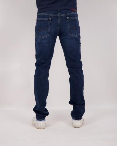 JEAN 7 ALL FOR MANKIND SLIMMY MIRROR DENIM BLEU