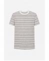 TEE SHIRT A.P.C.RAYURE ECRU/BLANC