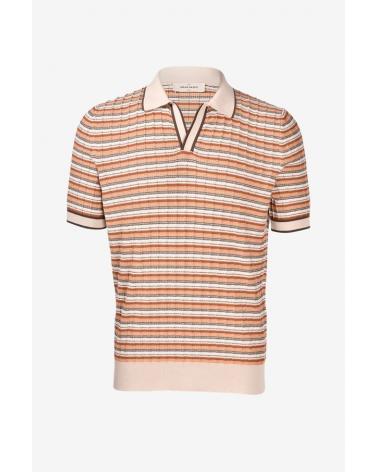 Polo col Ouvert GRAN SASSO BRIQUE/ORANGE