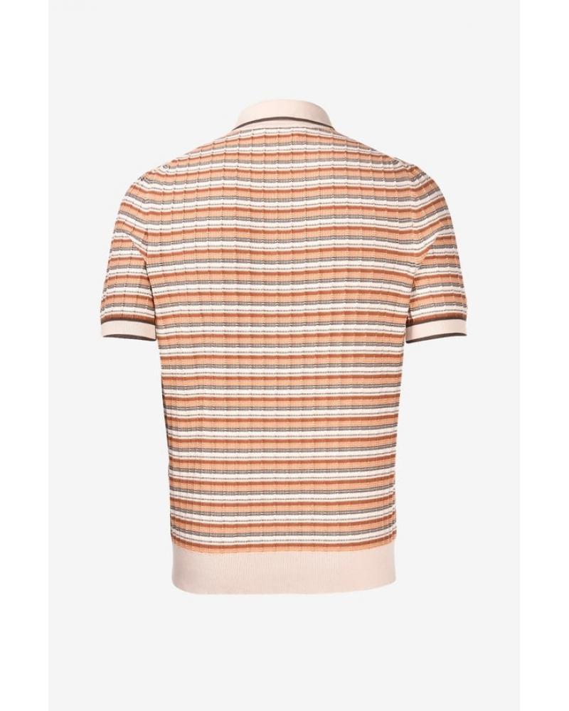 Polo col Ouvert GRAN SASSO BRIQUE/ORANGE