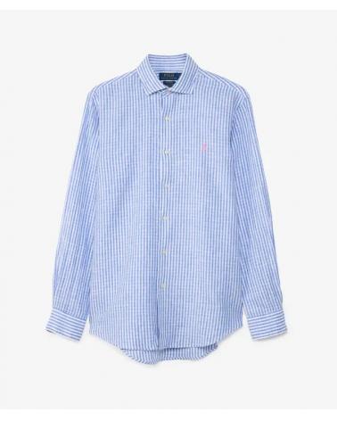 CHEMISE RALPH LAUREN Rayée Seesurker BLEU