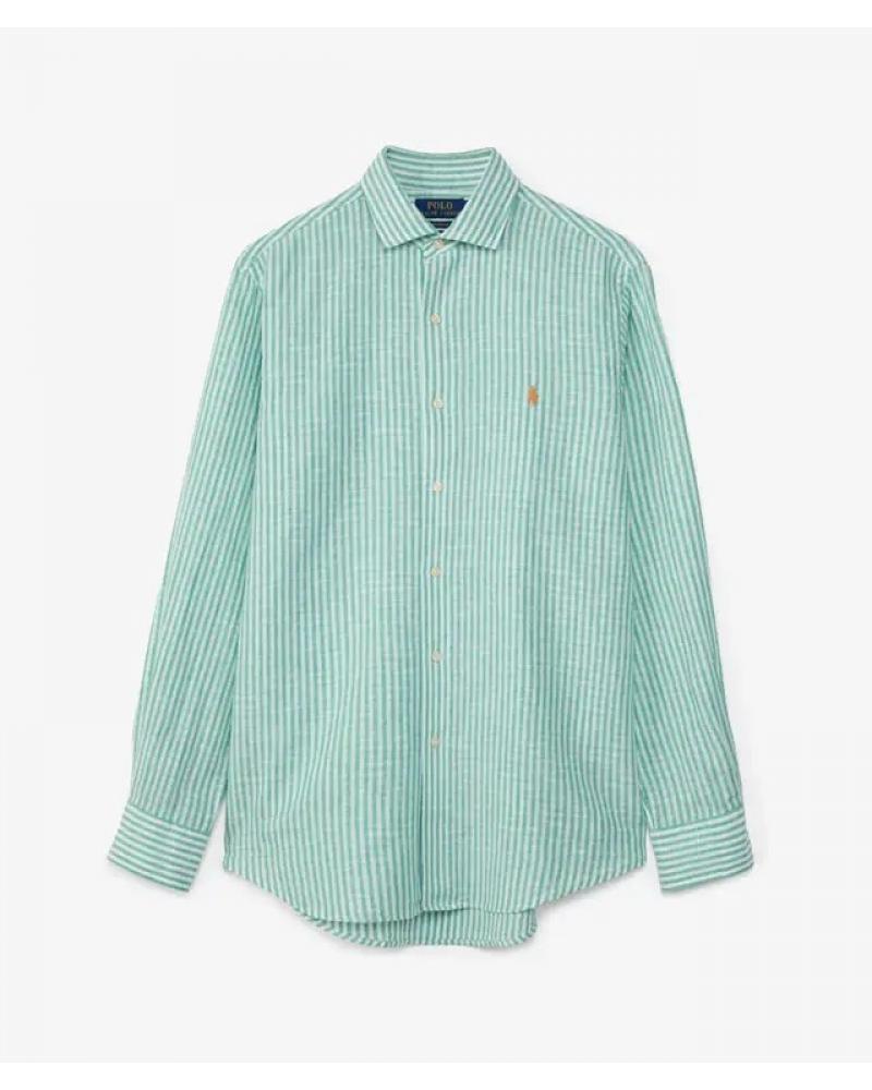 CHEMISE RALPH LAUREN Rayée Seesurker Vert