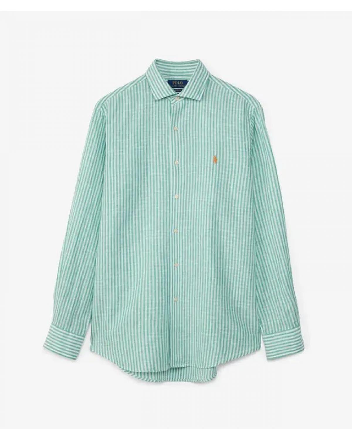 CHEMISE RALPH LAUREN Rayée Seesurker Vert
