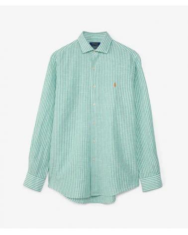 CHEMISE RALPH LAUREN Rayée Seesurker Vert