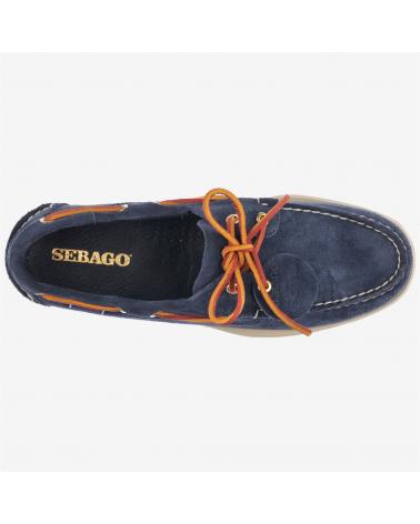 DOCKSIDES PORTLAND ARTISAN SEBAGO DARK BLUE MARINE