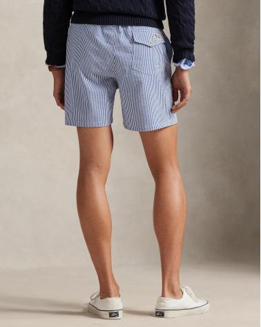 MAILLOT DE BAIN RALPH LAUREN SEERSURKER BLEU