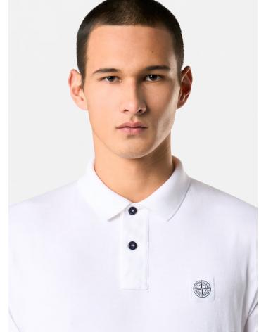POLO STONE ISLAND 2200013S0057 001 BLANC