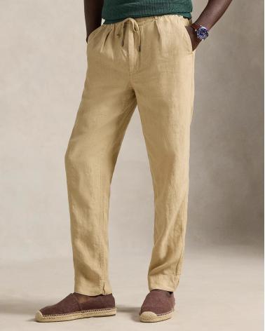 PANTALON RALPH LAUREN LIN  BEIGE