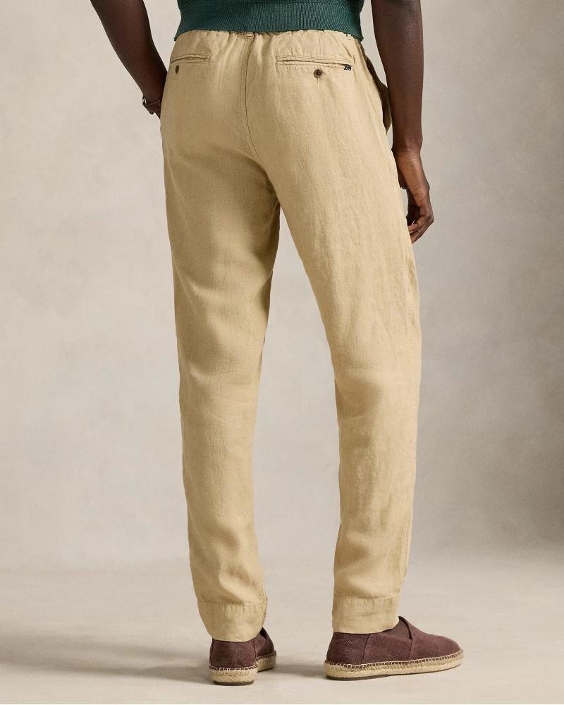 PANTALON RALPH LAUREN LIN  BEIGE