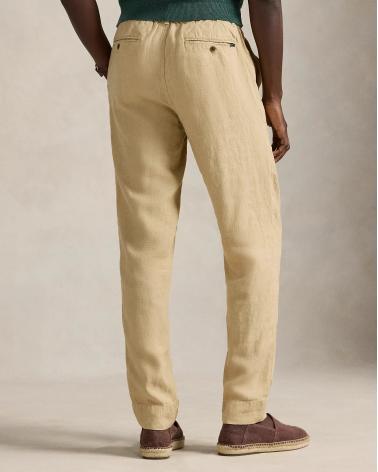 PANTALON RALPH LAUREN LIN  BEIGE