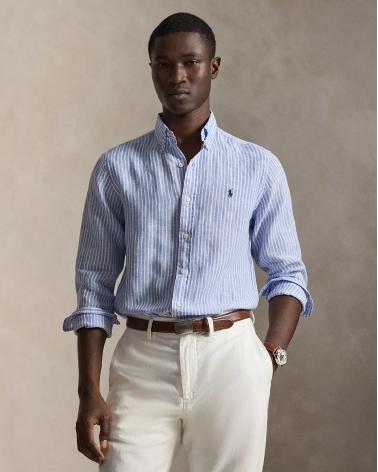 CHEMISE RALPH LAUREN RAYEE LIN BLEU