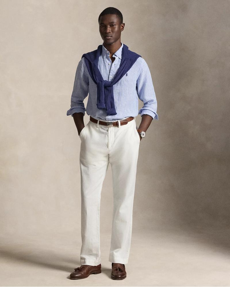 CHEMISE RALPH LAUREN RAYEE LIN BLEU