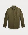 CHEMISE RALPH LAUREN LIN VERT OLIVE