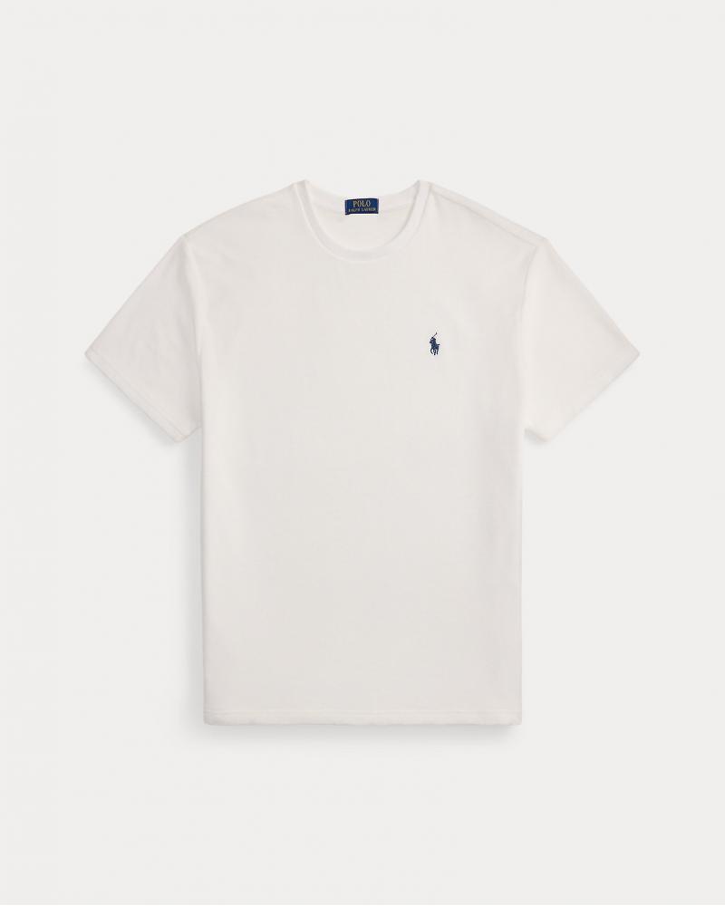 TEE SHIRT RALPH LAUREN MOLLETON EPONGE BLANC
