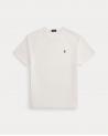 TEE SHIRT RALPH LAUREN MOLLETON EPONGE BLANC