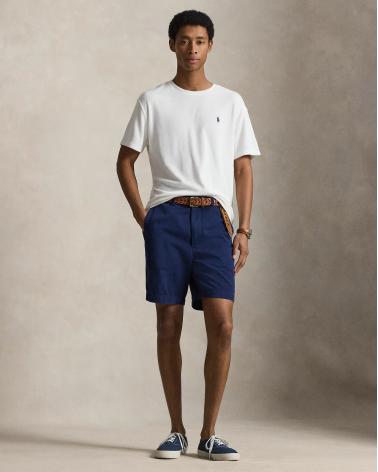 TEE SHIRT RALPH LAUREN MOLLETON EPONGE BLANC