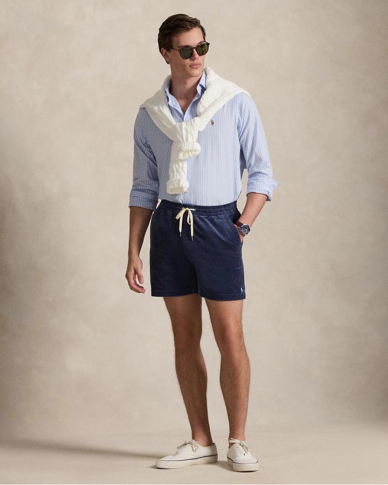 SHORT RALPH LAUREN  VELOURS  MARINE