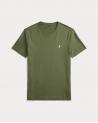 TEE SHIRT RALPH LAUREN Custom Slim Fit VERT  KAKI