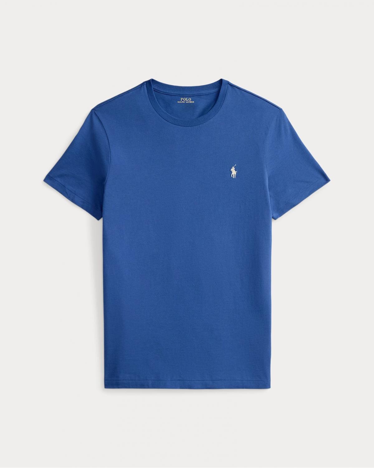 TEE SHIRT RALPH LAUREN Custom Slim Fit BLEU